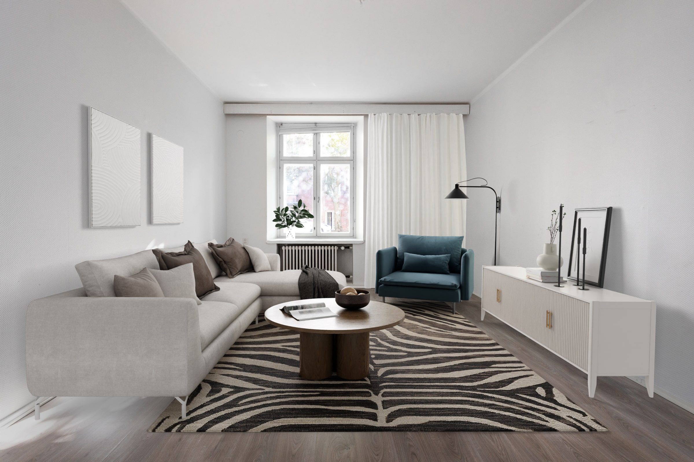 Kuva asunnon sisustuksesta